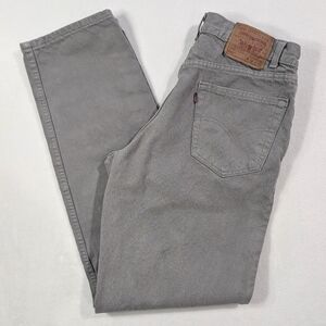 VTG Levi's 550 Relaxed Fit Gray Jeans Mens 34x34 Y2K Denim | Made in USA